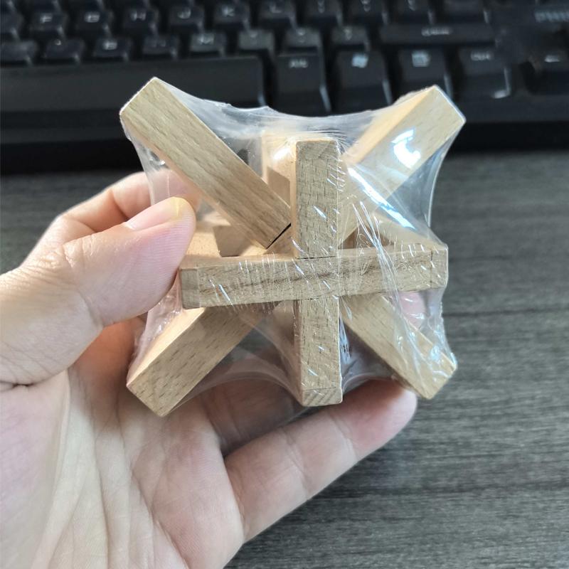 WeiCheng Luban Lock Puzzle Unlock Interlock Game IQ Test Brain Teaser for Mental Challenge Educational Toys Kids Adults