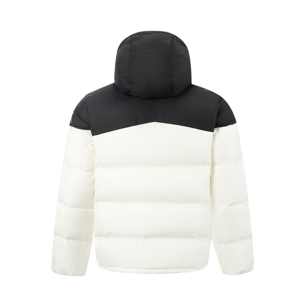 Li Ning Wade Series Windproof Water-Repellent Hooded Logo Color-Block Down Jacket Men outerwear AYMV065-2