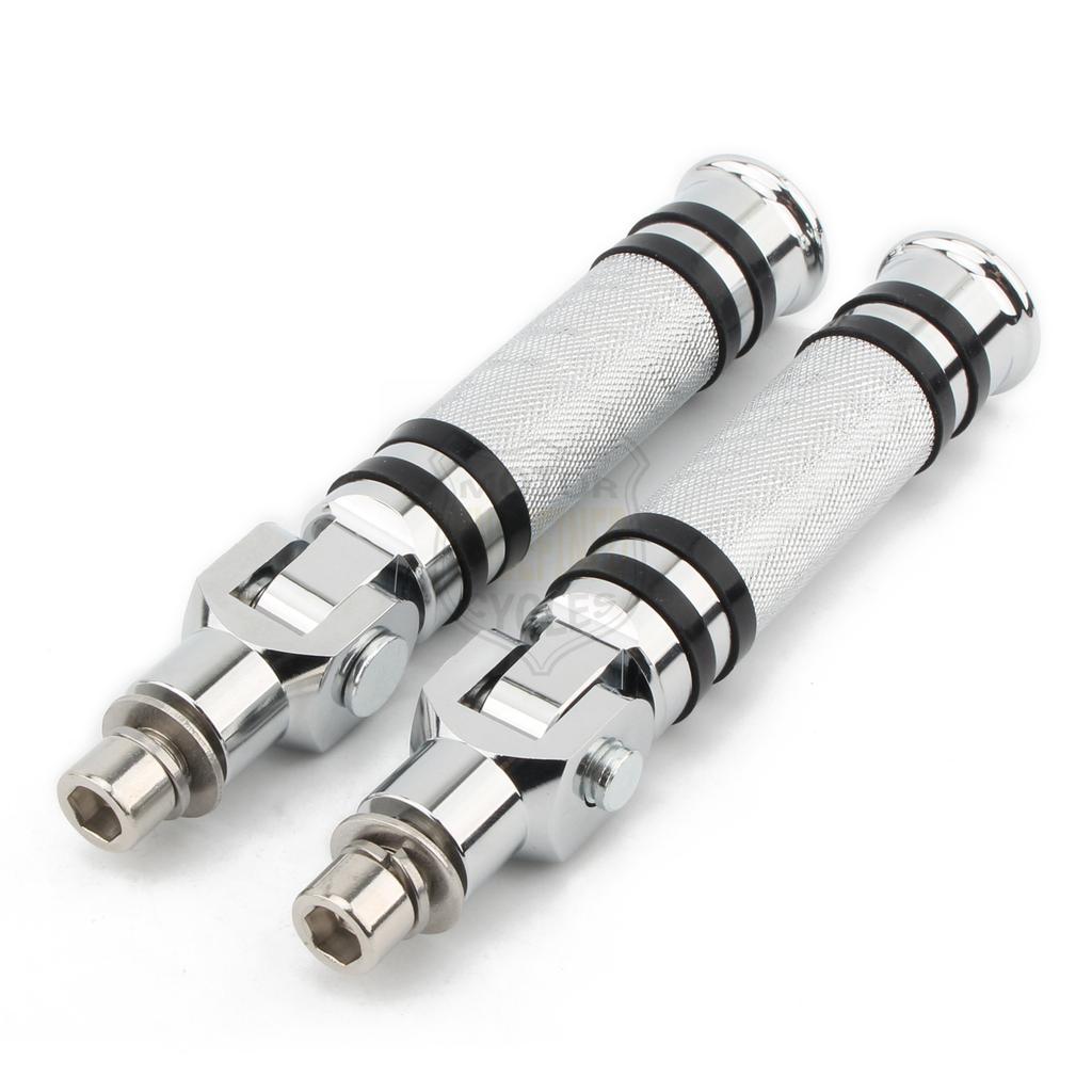 Motorcycle Knurled Modified Foot Pegs Folding Footrests Pedals For Harley Kawasaki Yamaha Suzuki Honda Ducati BMW Universal