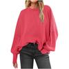 Sleeve Sweaters For Women Casual Crewneck Knitted Fall Winter Loose Pullover Cute Sweater Tops