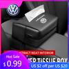 2026 Hot For Volkswagen VW Volkswagen Armrest Tissue Box Leather Car Seat Back Tissue Storage Bag Universal Sun Visor Tissue Hol