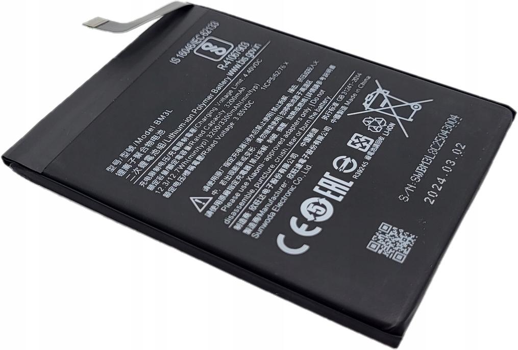 Nová baterie pro Xiaomi Bm3L Mi9 Mi 9 M1902F1G 3300 mAh