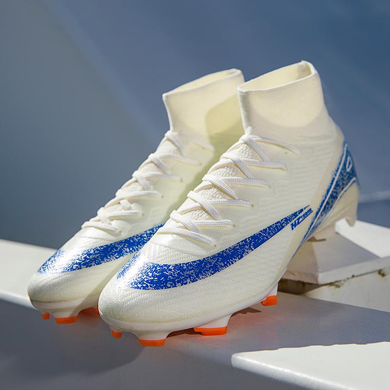 Soccer Cleats for Mens Womens Turf Indoor Soccer Shoes for Sport Unisex High Ankle FG TF Football Boots Youth Sport Activities Training Shoes