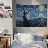 Van Gogh Starry Sky Art Anime Tapestry Hanging Tarot Hippie Wall Rugs Dorm Home Decor