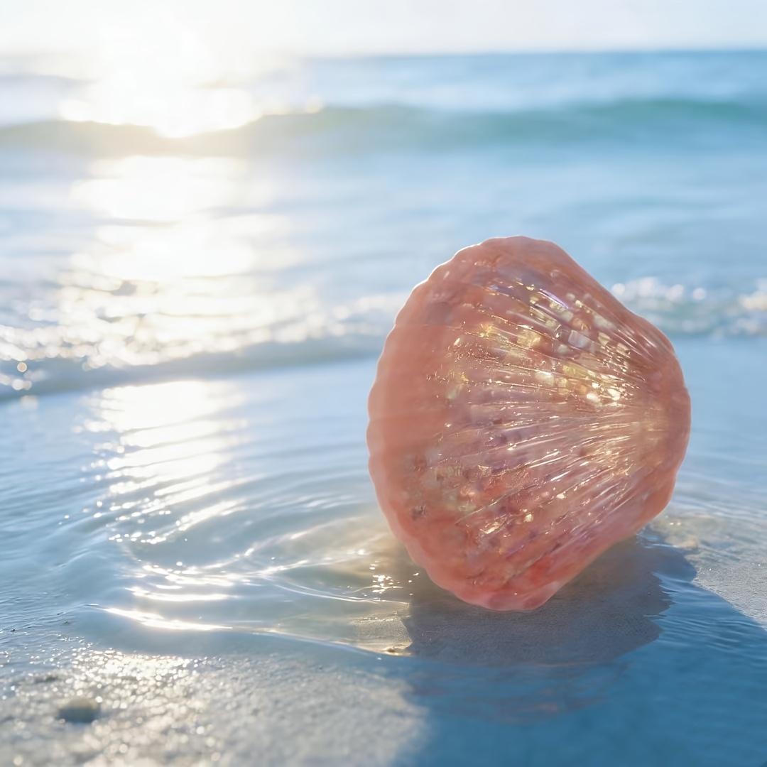 

Exquisite Shell Slow Rebound Squishy, Soft Ocean-Themed Stress Relief Ball, Premium Texture Gift for All Ages світло-сірого кольору