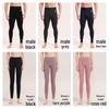 Pantalones cálidos de terciopelo de lana y seda de cintura alta para hombre con ácido hialurónico, leggings hidratantes ajustados para mujer.