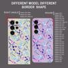 Custodia Laccetto con Stampa Foglie Colorate Per Samsung Galaxy S25 Ultra S24 S23 S22 Plus S21 FE A15 A16 A35 A36 A54 A55 A56 5G Custodia in TPU Silicone Antiurto