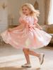Children's Puff Sleeve Princess Dress for Birthdays & Weddings