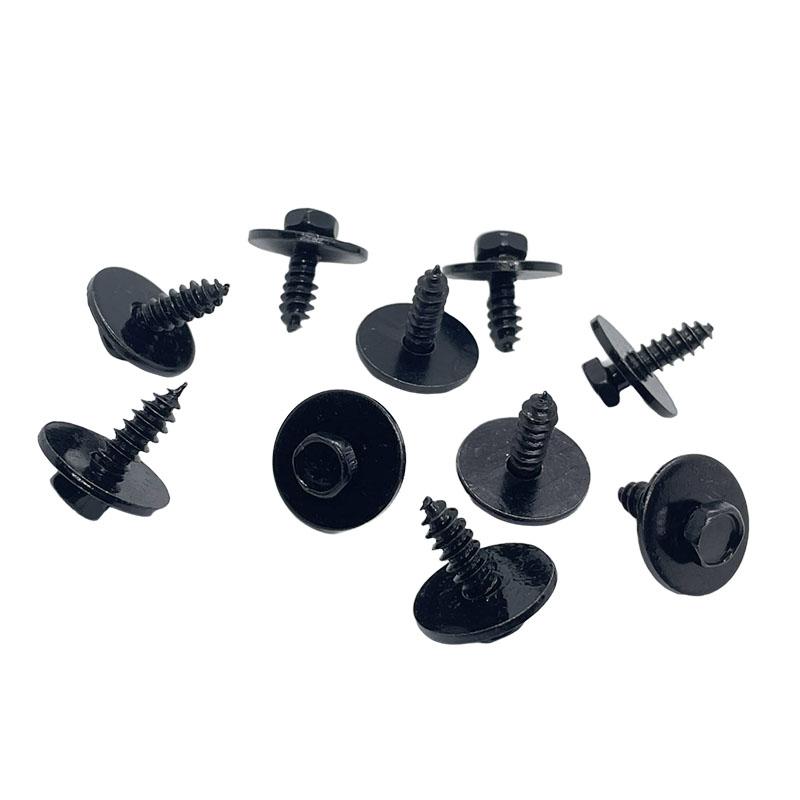 Engine Guard Plate Screw for BMW Self-tapping Screw Engine Shield Bumper Metal Nut Screw Washers Clip