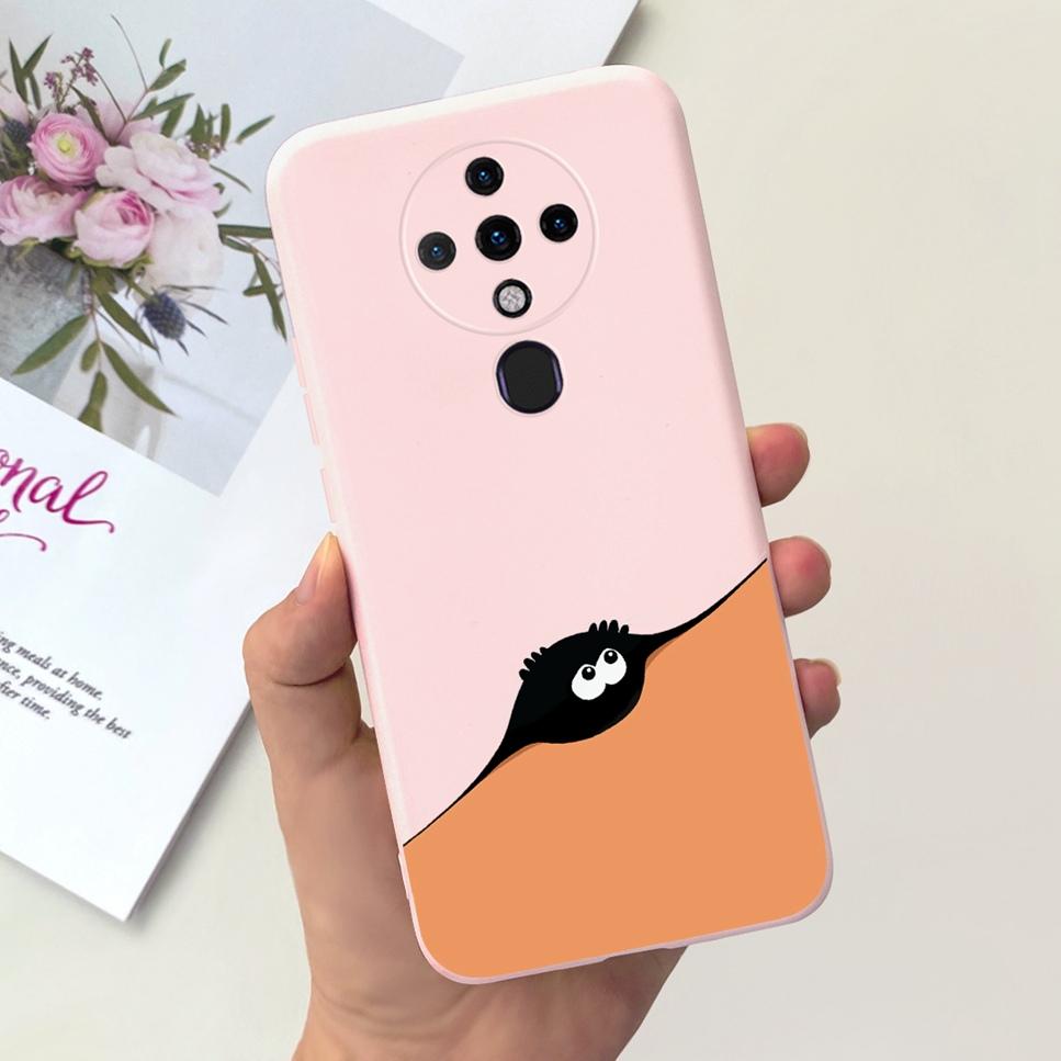 New For Tecno Spark 6 Case Space Astronaut Dinosaur Soft Silicone Black Pink Cover For Tecno Spark6 KE7 Bumper Phone Case Funda