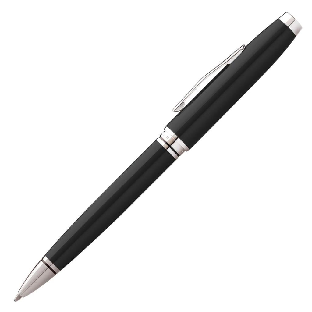 CROSS Coventry Black Lacquer Ballpoint Officially Imported Pen, Oil-Based, NAT0662-6,