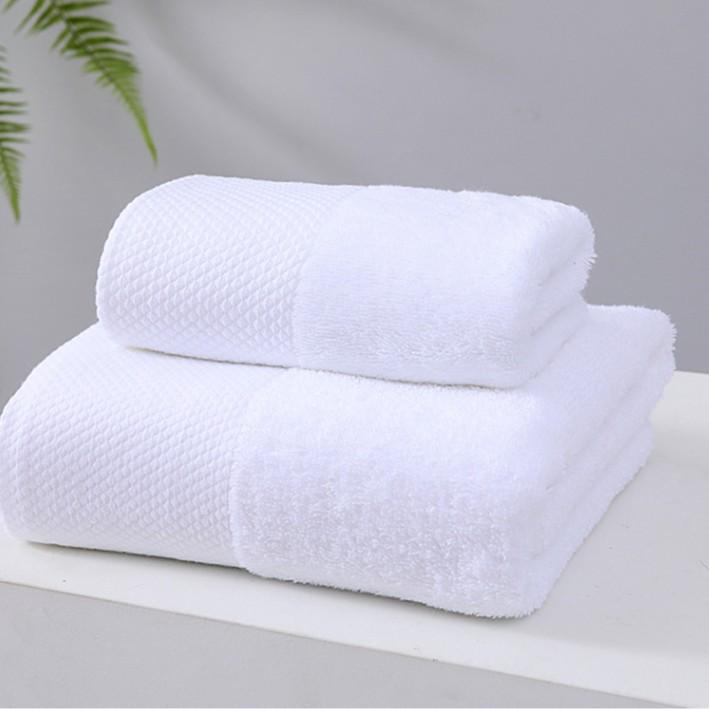 100% Cotton White Absorbent Hotel Towels - Thickened for B&B, Beauty Salon, and Postpartum Center Bath Use