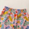 Completo Estivo a Maniche Corte da Bambina 2024 Abbigliamento per Bambini T-shirt + Pantaloncini a Quadri Set da 2 Pezzi Outfit Casual