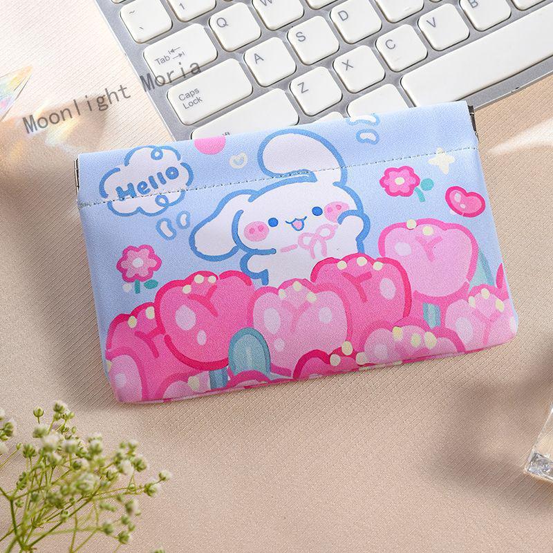 Unisex úložný sáček na datové kabely a kosmetiku s automatickým uzávěrem – přenosná peněženka na mince