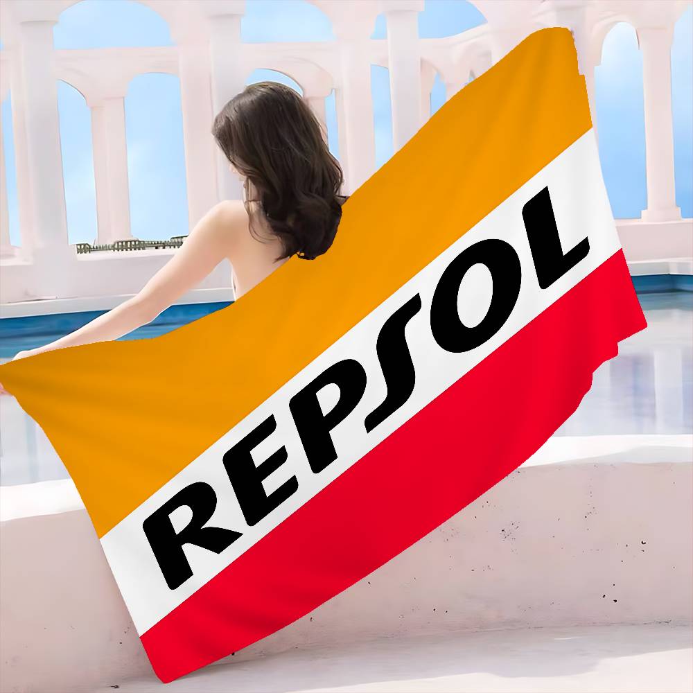 R-Repsols Microfiber Blanket Quick Drying Beach Towels Oversized Printing Super Absorbent Pool Towel Blanket W30*H60(CM)
