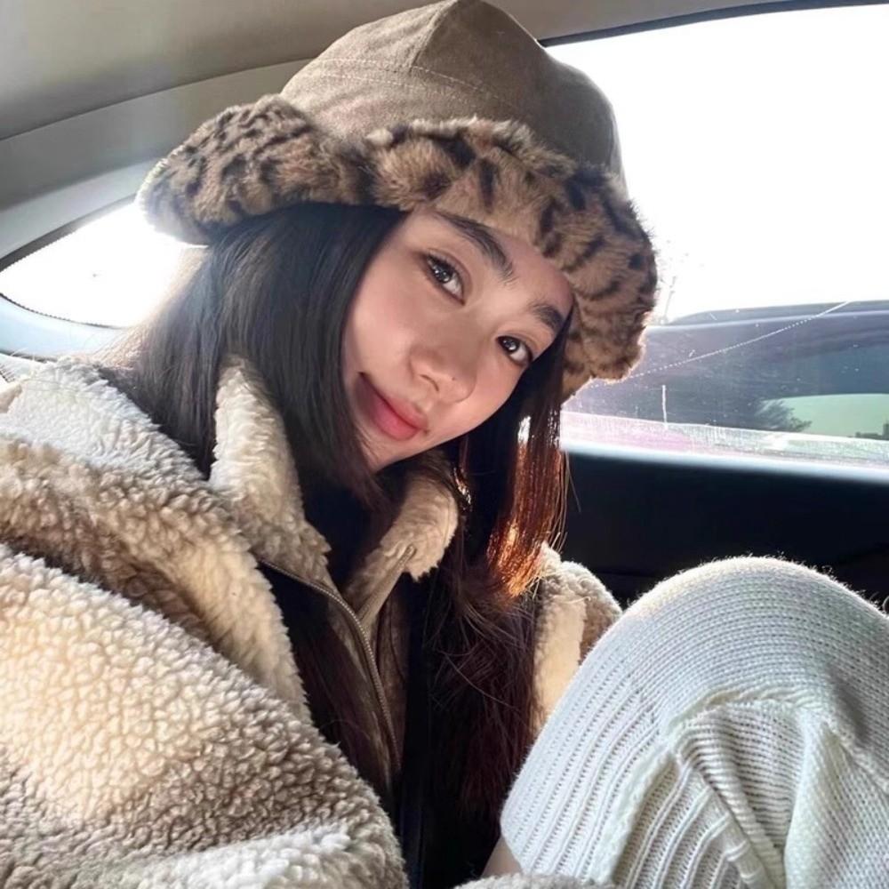 Retro Earmuffs Cap Imitation Mink Fur Bomber Hats Unisex Ski Hats  Winter Season Outdoor Headwear