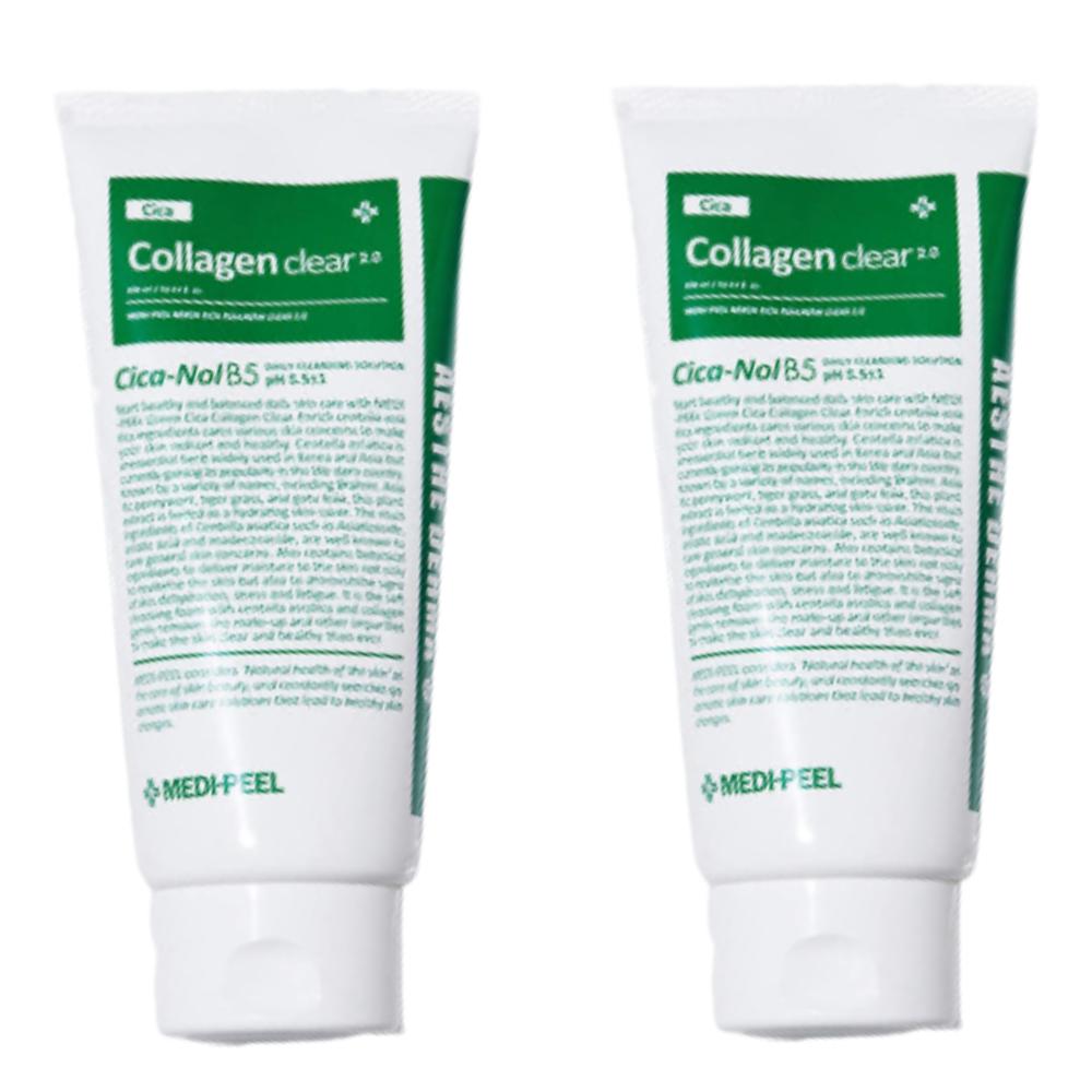 MEDIPEEL Red Lacto Collagen Clear 2.0 300ml x 2er Set | Tiefenreinigung & Porenstraffung Schaum