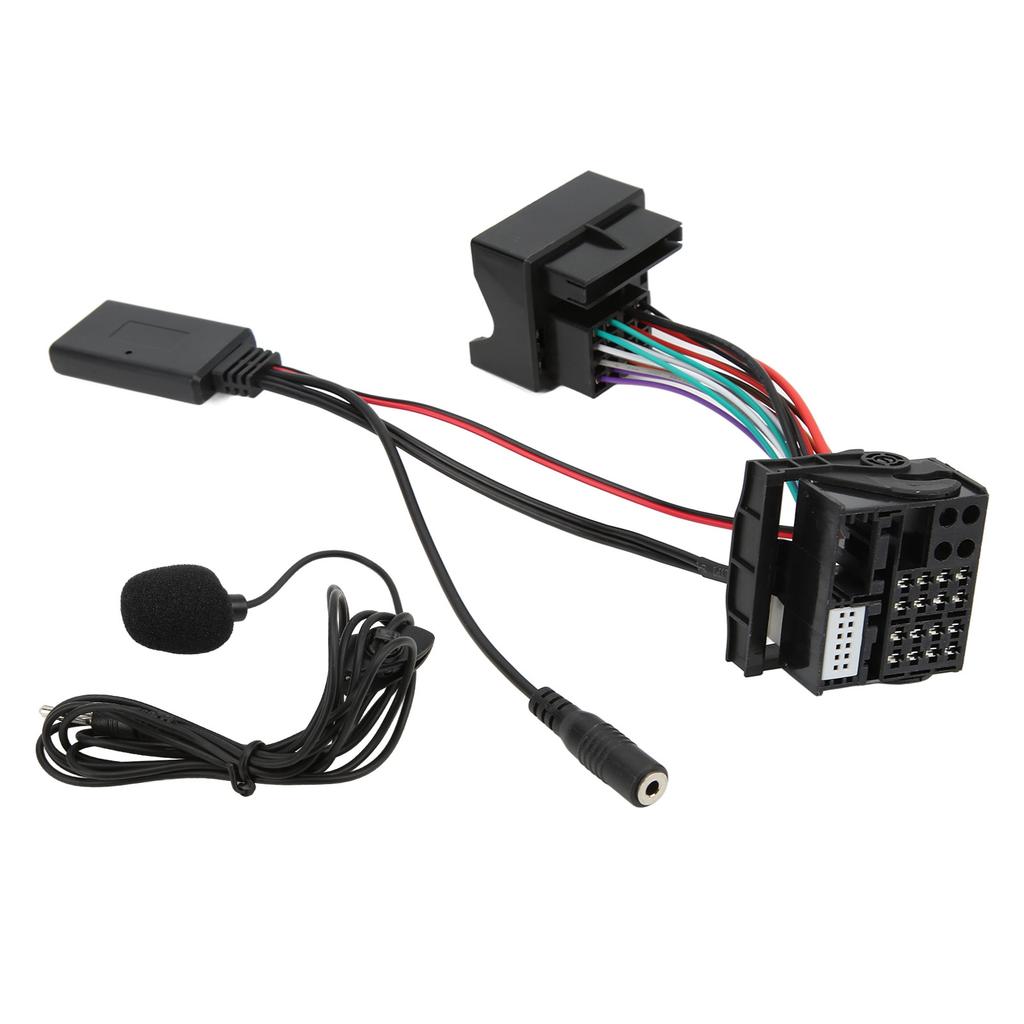 Bluetooth 5.0 AUX IN Cable with Mic Radio RD4 Wireless Auxiliary Input Adapter Replacement for Citroen C2 C3 C4With