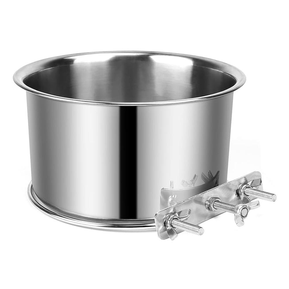

Hanging Pet Bowl Stainless Steel Cage Food Dispenser New Pet Feeder Parrot Bird 16x6cm