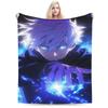 Gojo Satoru Blankets Winter  Super Soft Throw Blanket For Girl Bedroom Flannel Bedspread Bed Cover