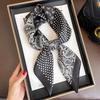 New Silk Square Scarf Women Retro Paisley Cashew Print Neckerchief Female Foulard Head Hijab Hairband Soft Neck Bag Ribbon Satin