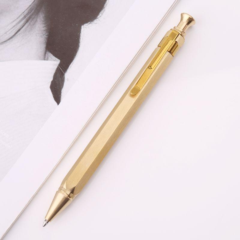 Pix durabil Hexagon Press Metal Business Penit 0,5 mm Rechizite școlare de birou