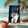Scoobydoo Dog Portrait Soft Beach Towel Outdoor Vacation Beach Towel Outdoor Absorbent Bath Towel Blanket Beach Towel Beach Towel For Vacation Photos