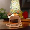 Rocking Horse Ornament Carved Wooden Figurine Housewarming Table Centerpiece Office Retro
