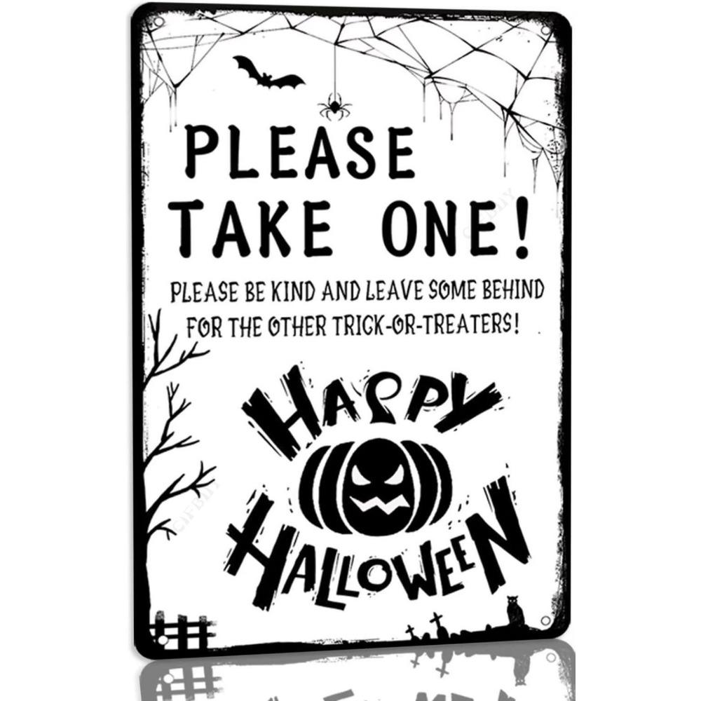Halloween Poster On the Wall, Metal Plaque 20x30cm
