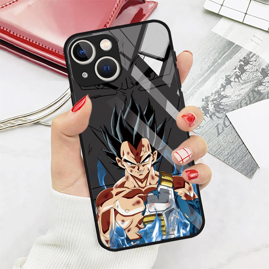 D-ragonS B-allS Anime Glass Phone Cover Case for iPhone 17 Pro Max 13 12 16 Air 8 15 Plus XR 14 11