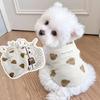 Spring Summer Cotton Bear Vest Dog Clothes Teddy Bichon Schnauzer Home Clothes Sleepwear Outdoor Sun Protection Shirt