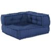 Modular Sofa Set 3 Pcs Indigo 140 X 70 X 36 Cm Fabric