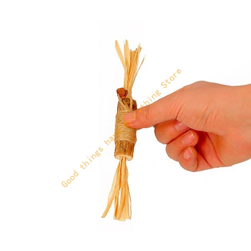 Natural Catnips Toy Teeth Clean Dental Care Teaser Toy Treats 3pcs 55KF