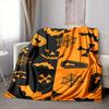 1pc Halloween Spooky Blanket, Lightweight Flannel Throw Blanket for Sofa, Bed, Travel, Camping, Living Room, Office, Couch083
