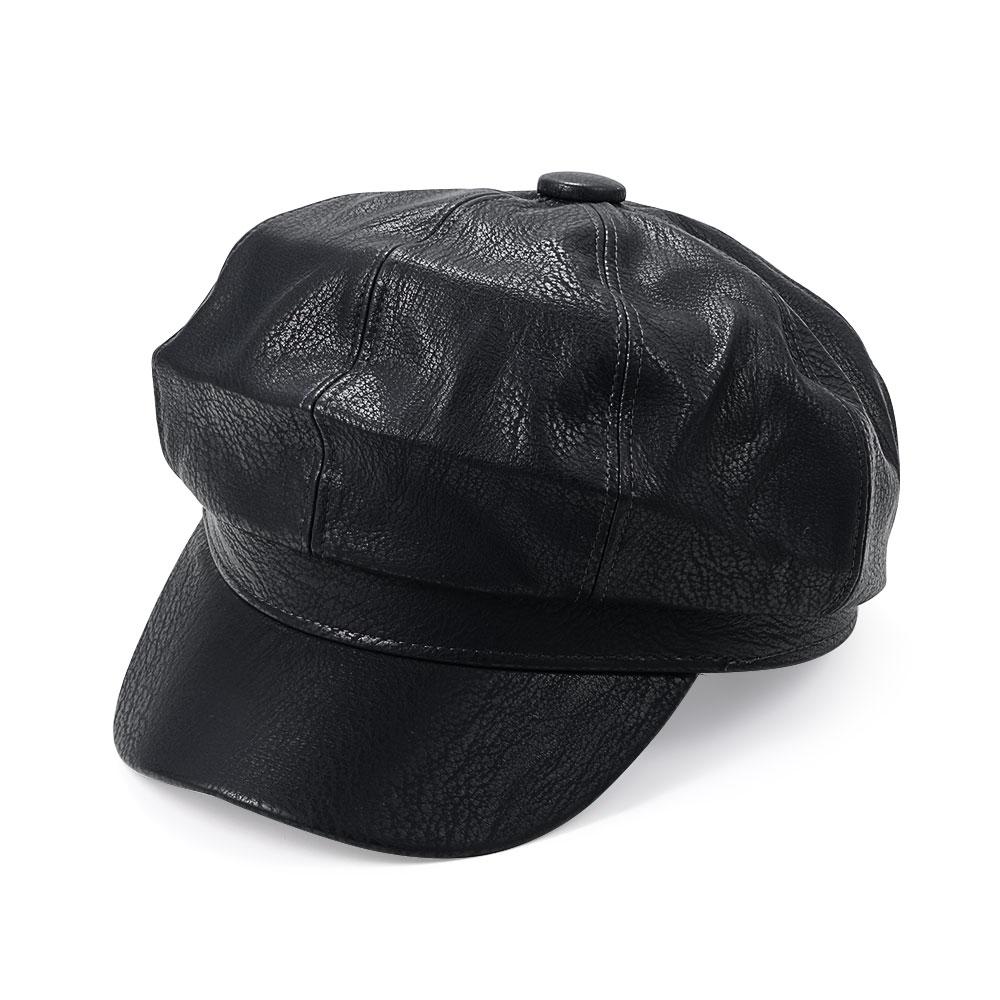 

Повседневная мода кепка женская женская кожаная кепка пекаря для мальчиков кепка газетчика шляпа