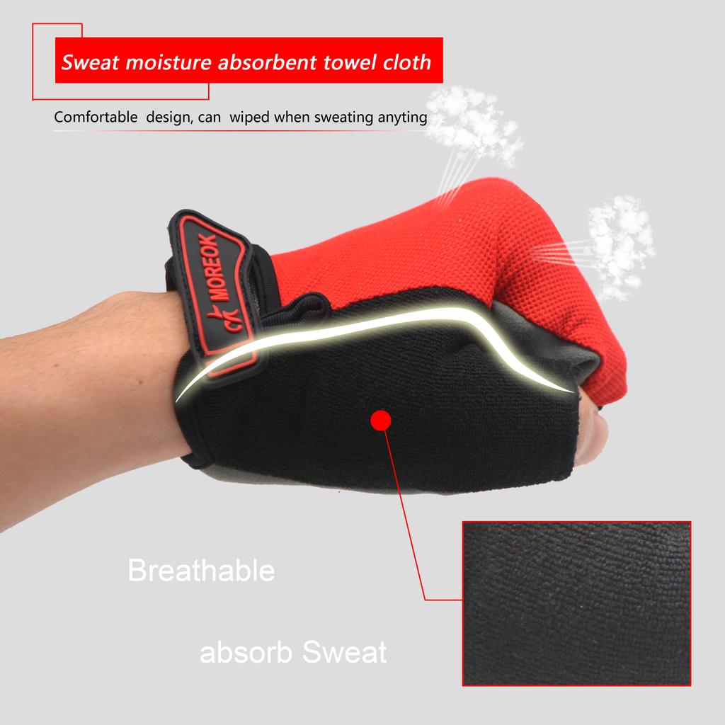 Man Woman Gym Cycling Gloves Breathable Anti-Slip Road MTB  Bicycle Gloves Summer Half Finger Outdoor Riding Sport Bike Gloves