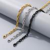 Commuter Plain Chain, Trendy Nightclub Multi-Size Plain Weave Twist Chain, Titanium Steel Men'S And Women'S Necklace.