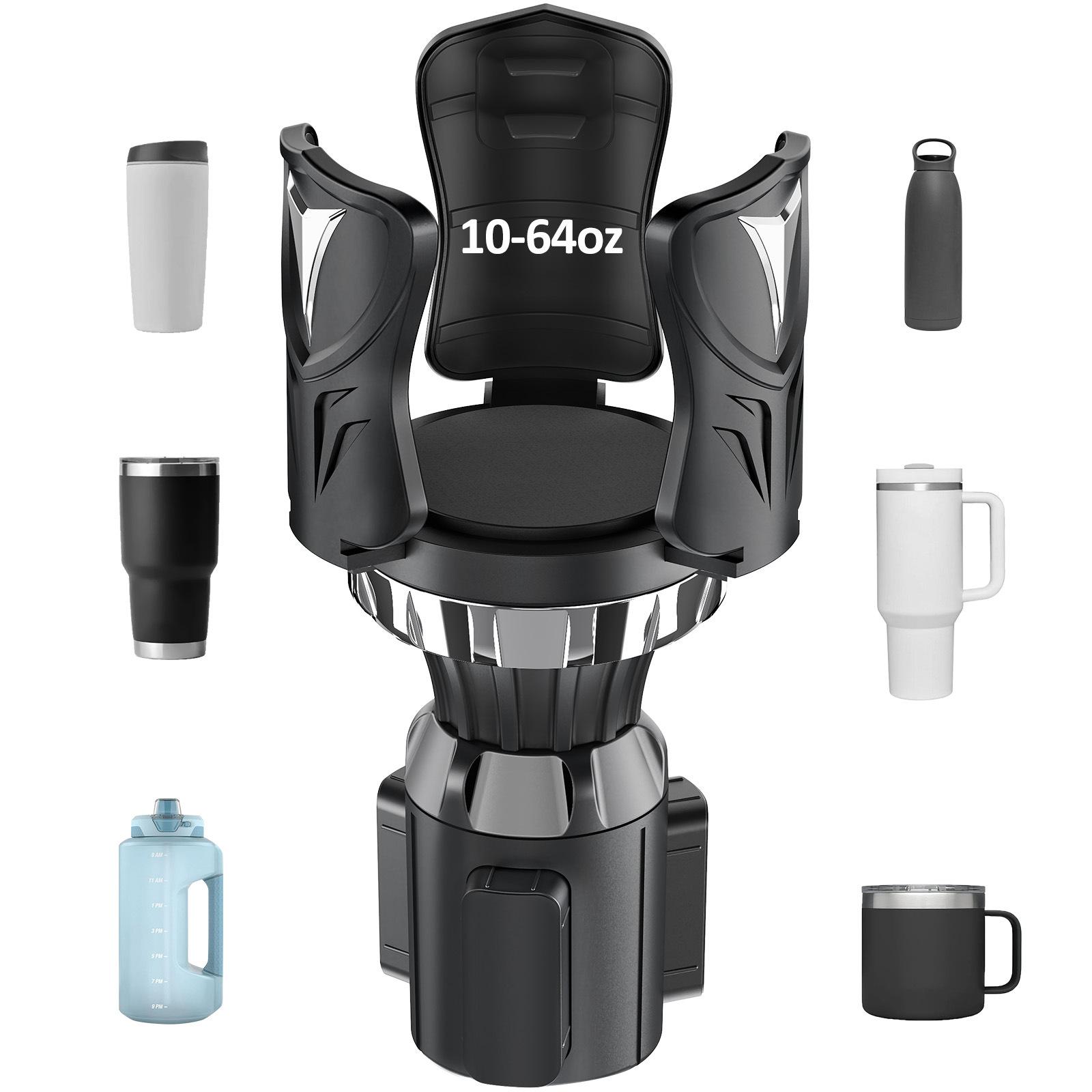 Vehicle-Mounted Multifunctional Expandable Cup Holder, Car Center Console Drink Holder 9.9*9.9*18.5cm