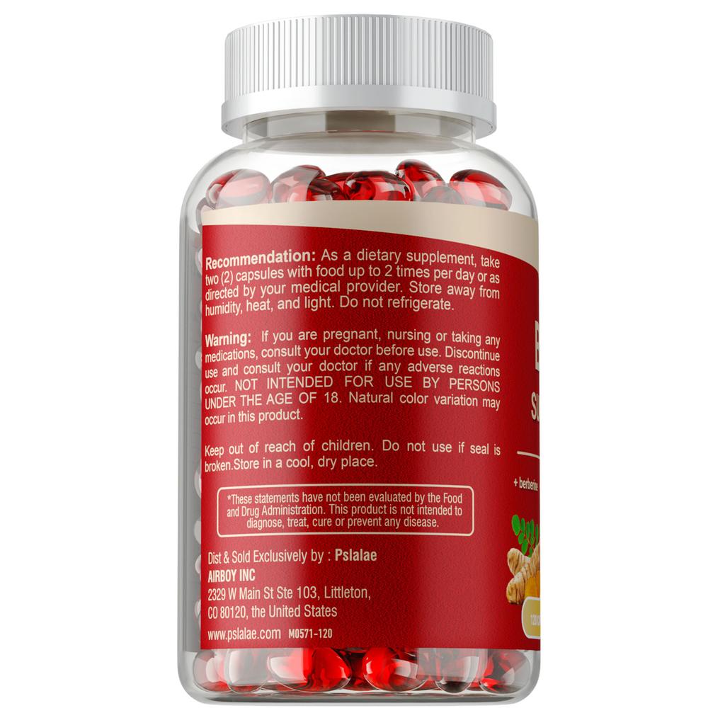 Blood Sugar Blend - with Berberine, Cinnamon, Gymnema, Alpha Lipoic Acid, CoQ10