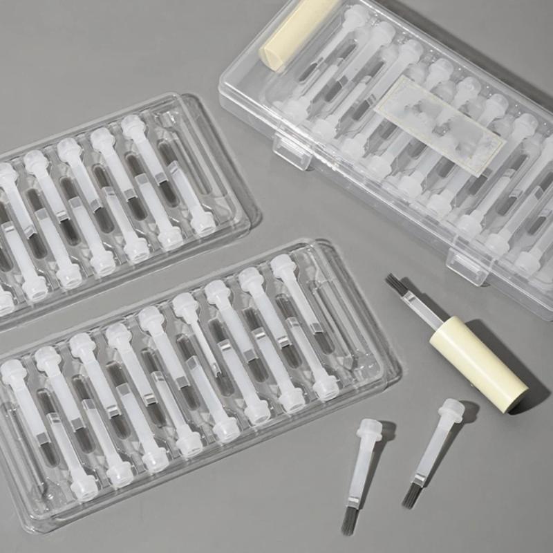 Disposable Dip Replacement Brush Mini Nail Polish Replacement Brush Replacement Liquid Soft Bristles Flat Brush Pen