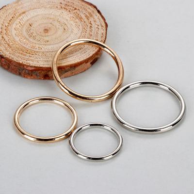 10 Stück Metall O-Ring Silber Gold Metallschnalle Taschenteile Nähzubehör Langlebige DIY Bastelbedarf Rucksackgurte Dekor