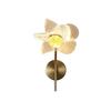(Estilo 1206) Arandela de Parede Dourada Lâmpada de Parede Flor Quarto Hall de Entrada Luz de Parede Interna Lâmpada de Parede com Design Dividido em Forma de Flor