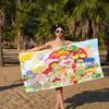 S-Strawberry Shortcakes Microfiber Printed Beach Towel Mountain Climbing Yoga Beach Swimming Running Absorbent Soft Towel