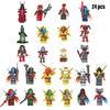 24pcs Phantom Series Ninja Building Blocks Plastic Toy Figures For Children Height)