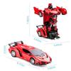 SHOP-STORY - Voiture télécommandée 2 en 1 transformable en robot - Couleur Rouge