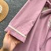 Elegant Butterfly Embroidered Polo-neck Vintage Long Sleeves Single Breasted Slim A-line Long Dress French High Street Clothing