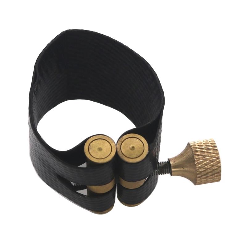 Saxophone Clip Leather Ligature Single Screw Fastener Clip Mouthpiece Ligature