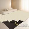 Double-layer Removable Carpet Living Room Rug Machine Washable High-end Light Luxury Carpets Large Area Bedroom Sofa Floor Mat