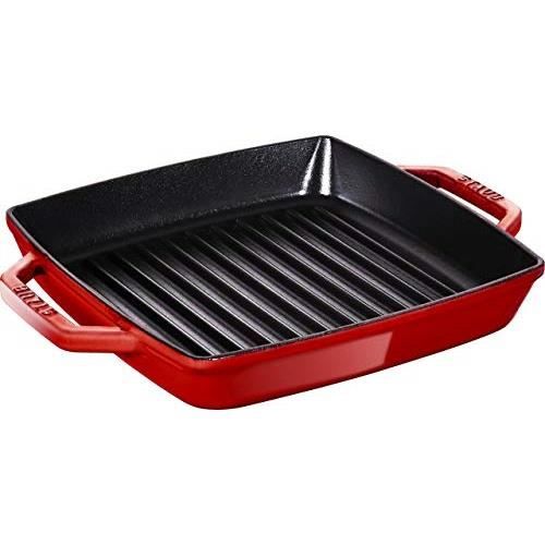Poêle à grillades - STAUB - 40511-730-0 - Fonte - 23 x 23 cm - Noir