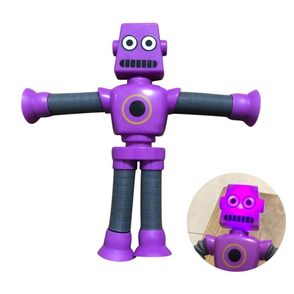 DIY Stretch Tube Telescopic Suction Cup Montessori Sensory Toy Fidget Toys Robot Pop Tubes Toy